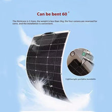 KZZAAO 2000W Solar Power System Solar Panel Kit 12V Solar Battery 60A Controller Solar Panel Home Mobile RV Car Caravan