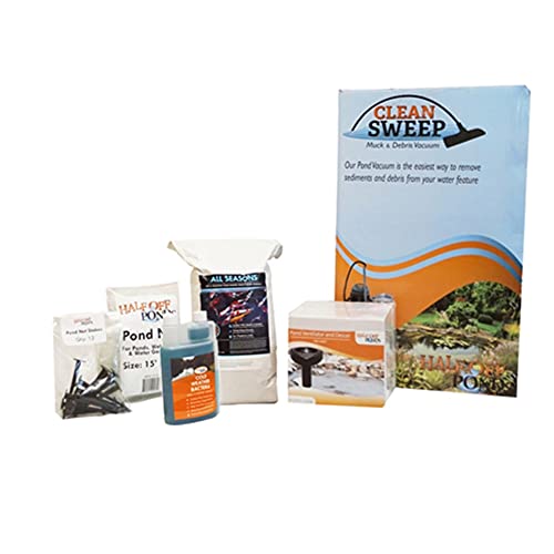 Medium Fall & Winter Pond Bundle, Vacuum, Net, Deicer, Food & Bacteria