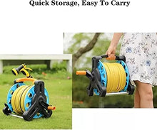 CFDZCP Outdoor Garden Hose Reel Garden Hose Reel, Hose Butler Portable Garden Water Pipe Hose Halder Cart Hose Storage Rack,Outdoor Planting Hosepipe Organizer Garage Accessories(45m)