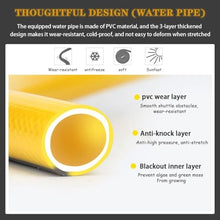 Long-lasting PP Water Pipe Storage Rack with Hose Reel Cart, Portable Small Hose Mobile, Easy to Store Hose Reel (Hose Cart+35m Pipe)