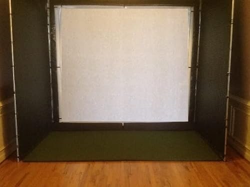 SPECTRUM GOLF SIMULATORS Golf Cage Kit with Net, Panels, Pads, and Screen