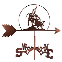 Farm Stainless Steel Home Matador Weather Vane Wind Direction Indicator Garden Weathervane Wind Vane Weathercock Measuring Tools for Outdoor Animal Holder
