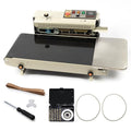 U.S. Solid Automatic Horizontal Band Sealer with Digital Temperature Control Silver