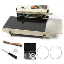U.S. Solid Automatic Horizontal Band Sealer with Digital Temperature Control Silver