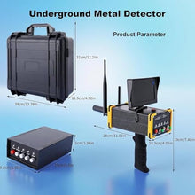JDXQBLD Underground Metal Scanner, Professional Gold Detector, Handheld Metal Finder Gold Detector with High Definition Screen, Search Range 0-99 M & Detection Depth 0-16 M for Gold,