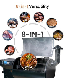 Z GRILLS 450E Pellet Smoker Grill, PID 3.0, 180-450°F Temperature