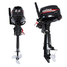 SABUIDDS 2-Stroke 6HP Outboard Motor Black