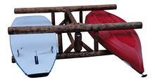 Log Kayak Rack 1 Paddle Boat Plus 2 Kayak or SUP Canyon Brown