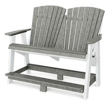Wildridge Heritage Double High Adirondack Chair Dark Gray/White