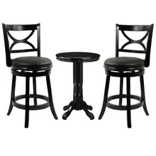 Home Square 3-Piece Pub Table Set with 2 Counter Stools Black