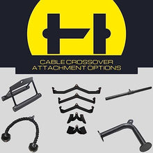 HulkFit Cable Crossover Weightlifting Pulley System Yellow