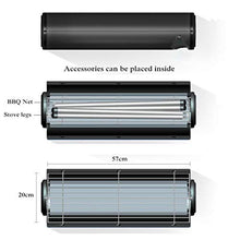 AFPSDLFJDLS Portable Stainless Steel BBQ Grill Non-stick Surface Folding Barbecue Outdoor Camping Picnic Tool