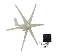 HENGJINGTR 1200W Wind Turbine Electricity Generators 6 Blades with MPPT Charge Controller Wind Turbine Power Generator for Hybrid Wind Solar System(12V 24V Available),48v