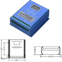 HENGJINGTR 48v, 14000W MPPT Solar Wind Hybrid System Charge Controller,220V Auto High Efficiency Regulador Regulator Home Use Wind Generators(Blue)