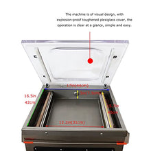 LGXEnzhuo Single Chamber Vacuum Packaging Machine DZ400 800W 15.7 inch Sealing Bar