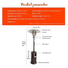 Outdoor Gas Patio Heater Heaters for Home Fast Heating Energy Efficient Safe Adjustable Temperature Radiator Propane Gold Butane -B 224cm (88in) (224cm (88in) B)