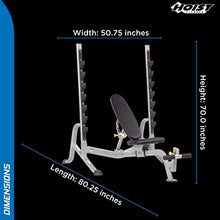 HOIST Fitness Olympic Weight Bench 7-Position Adjustable Full-Body Strength Training Bench Foldable