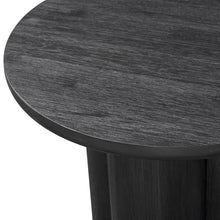 NPD Furniture Mayville Solid Mindi Wood Accent Table, Alto Black