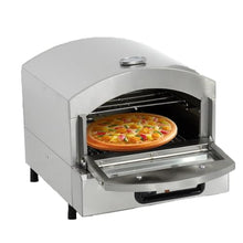 Kindevieft Gas Pizza Oven, Portable Propane Pizza Oven with 12 inch Pizza Stone, Stainless Steel Pizza Maker with Gas Hose, for Outside, Camping, Party Cooking