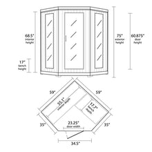 Blue Wave HeatWave BSA2420 4 Person Hemlock Carbon Infrared Sauna