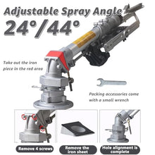 Impact Sprinkler Gun Rain Gun Sprinkler for Large Farm 50mm Inlet 360° Adjustable Rotation 95-203.4ft Range for Orchard Wheat Field Dust Suppression StandardModel+1.6mStand