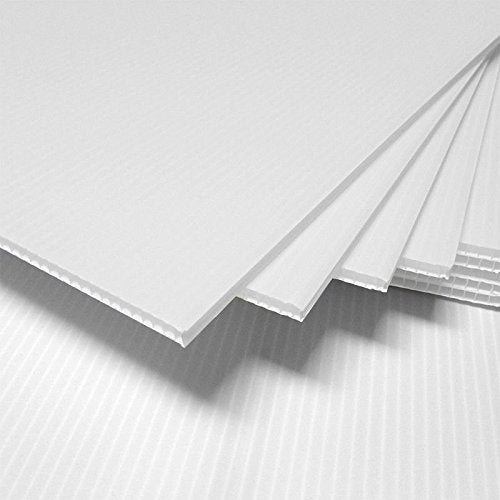 Sibe-R-Plastics Supply - 24" x 24" Blank White Coroplast Signs w/Wire Stands (100)