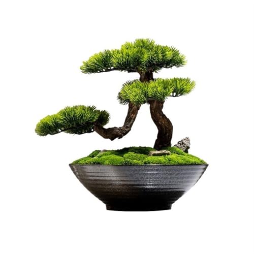 YXIANG56Q Fake Plants Zen Greenery Bonsai Chinese Home Decor Living Room Entryway Floral Arrangement Simulation Tree Bonsai Tree