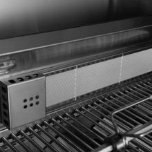 Deluxe Stainless Steel Propane Gas Grill, Outdoor BBQ Grill with Side Burner & Warming Rack, Multi-Burner Cooking Kitchen Islands with Storage Drawers for Backyard Patio Entertaining (Silver)