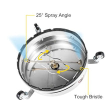16 18 Inch Surface Cleaner Twin Rotary Arm 4000PSI 1/4" QC Stainless Steel Pressure Washer Decks Cleaning Machine(18 Inch)