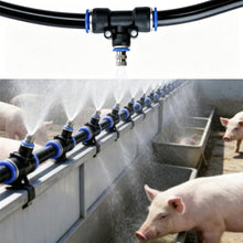 Drip Irrigation System Sprinkler Irrigation Kit for Livestock Cooling, Plant Watering System with Adjustable Emitters, Barns/Horse Stalls/Cattle Sheds Mister