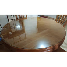 BIUBPW 40in Glass Dining Table Top Round Tempered Glass Top Transparent Kitchen Table Top Circle Coffee Table Replace Glass Panels(100cm-39in)