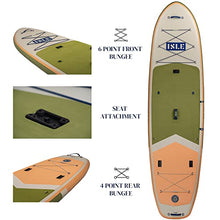 ISLE Sportsman Inflatable Fishing Stand Up Paddle Board Moss/Sun