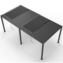 Louvered Pergola with Adjustable Aluminum Louvers for Outdoor Shade and Ventilation