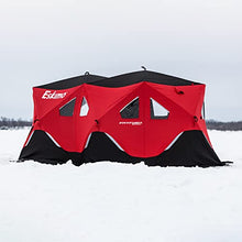 Eskimo FatFish 9416i Insulated Portable Pop-Up Ice Fishing Shelter Red, 7-9 Person