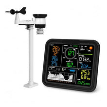 Rain Gauge Outdoor, 8-in-1 Wireless Weather Station
