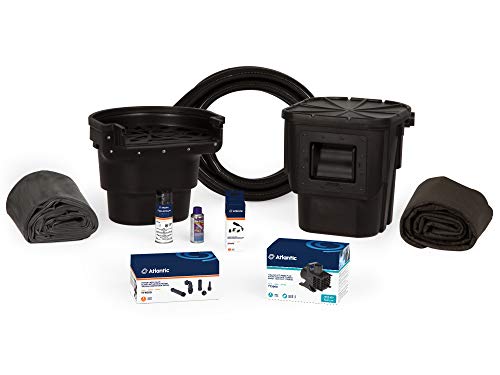 Atlantic Water Gardens 6ft x 11ft Small Pond Kit with TT2000 2000 GPH Pump