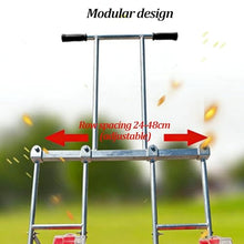 DAJIAYIQI Double-Wheel Push Seeder, Manual Seeder Row Planter Handheld Seed Spreader, Upgraded Durable Brush, Thickened Stainless Steel Duckbill for Corn, Peanut, Cotton, Soy(10 Nozzles)