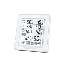 ASWRTYJO ABS Indoor Outdoor Digital Large Screen Touch Alarm Monitoring Temperature Humidity Meter