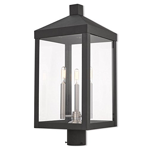 Livex Lighting 20586-04 Lanterm from Nyack 3-Light Fixture, Black