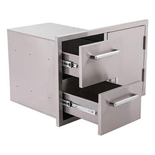 Bonfire Outdoor Kitchen Drawers and BBQ Access Door Double Layer for BBQ Island, 304 Stainless Steel, CBADC