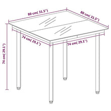 Heofavd 5-Piece Garden Dining Set Light Grey Steel Frame Square Patio Table and Adjustable Chairs Outdoor Bistro Set for Balcony Backyard Lawn