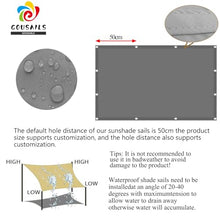 GJZDPMY Square Sun Shade Sail 4x6.7m 98% UV Protection Durable Polyester Free Rope Included Ideal for Outdoor Parties Cream Color Patio Umbrella