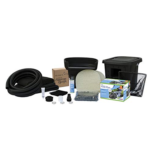 Aquascape DIY Ecosystem Backyard Pond Kit 8ft x 11ft Black