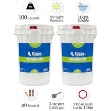 Rx Clear Stabilized Granular Chlorine 100 lbs for Pools and Spas
