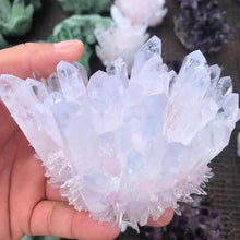 FOTCFATEV Stone White Crystal Clusters Ornament(Size:10pcs)