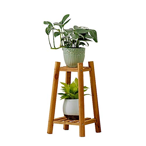 MIIKHI Wooden Plant Stand Mid Century Flower Pot Holder Plant Pot Stand Modern Flower Pot Display Stand Indoor and Outdoor Decor Multifunctio (Natural 60cm)