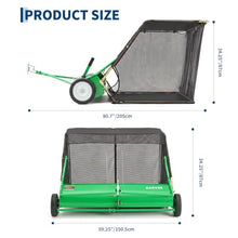 Garvee 52" Lawn Sweeper Tow Behind with 33.55 Cu. ft. Hopper