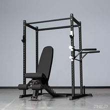 REP Short Power Rack with Adjustable Bench AB-3000 and Dip Attachment Power Rack w/Adj Bench and Dip