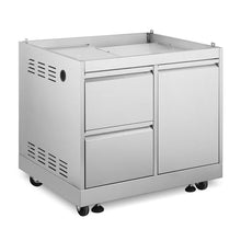 32 in. Newport Coll Grill Cabinet with Drawers, Tank Mount, Stainless Steel