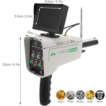 Metal Scanner Detector, Underground Metal Detection Finder with Display, 30m Depth and 1000m Range, High Accuracy, for Gold Silver Copper